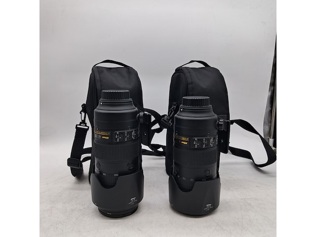 2x camera lens, nikon, af-s nikkor 70-200mm 1:2.8fl ed vr - afbeelding 1 van  12