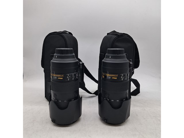 2x camera lens, nikon, af-s nikkor 70-200mm 1:2.8fl ed vr - afbeelding 1 van  12