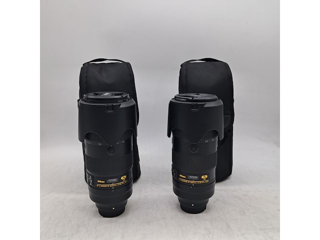 2x camera lens, nikon, af-s nikkor 70-200mm 1:2.8fl ed vr - afbeelding 1 van  13