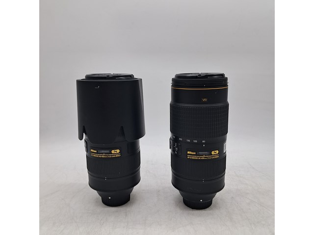 2x camera lens, nikon, af-s nikkor 80-400mm 1:4.5-5.6g ed - afbeelding 1 van  6