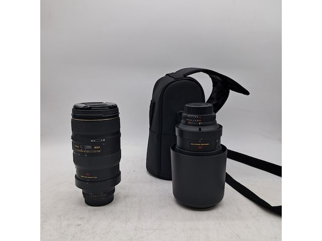 2x camera lens, nikon, af vr 80-400mm 1:4.5-5.6d - afbeelding 1 van  10