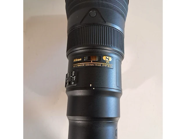2x camera lens, nikon, o.a af-s nikkor 500mm 1:5.6e pf ed - afbeelding 19 van  22