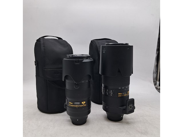 2x camera lens, nikon, o.a. af-s nikkor 70-200mm 1:2.8e fl ed - afbeelding 1 van  9