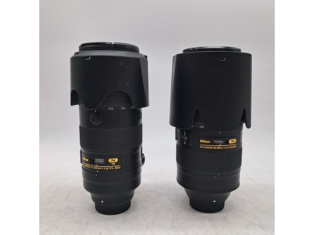2x camera lens, nikon, o.a. af-s nikkor 70-200mm 1:2.8e fl ed - afbeelding 3 van  10