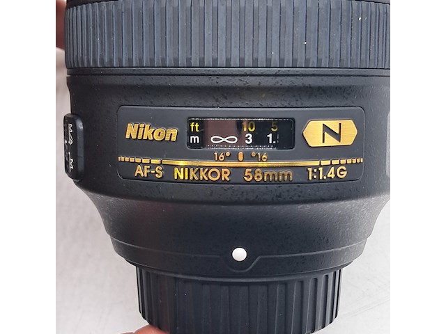 2x cameralens, nikon, af-s nikkor 58mm 1:1 4g - afbeelding 8 van  13