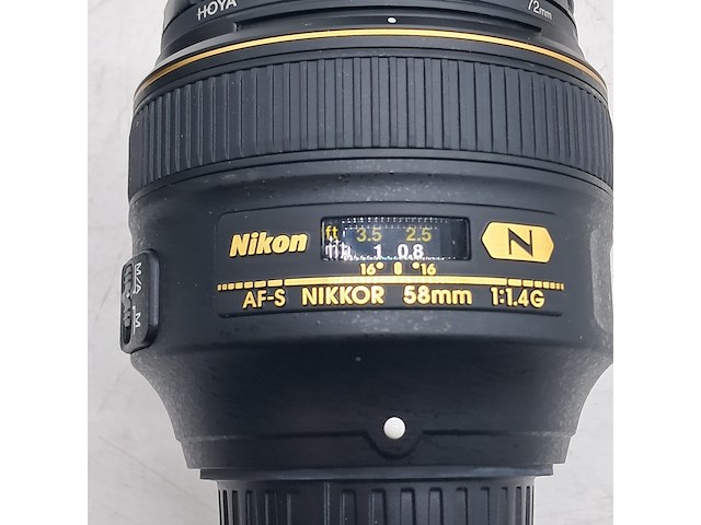 2x cameralens, nikon, af-s nikkor 58mm 1:1 4g - afbeelding 13 van  13