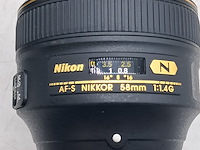 2x cameralens, nikon, af-s nikkor 58mm 1:1 4g - afbeelding 13 van  13