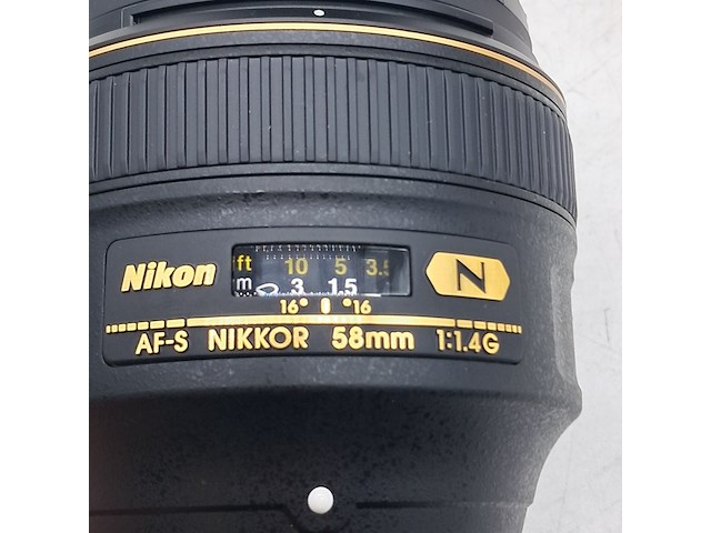 2x cameralens, nikon, af-s nikkor 58mm 1:1.4 g - afbeelding 8 van  11