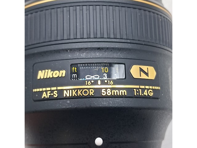 2x cameralens, nikon, af-s nikkor 58mm 1:1.4 g - afbeelding 11 van  11