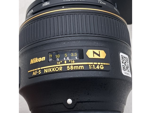 2x cameralens, nikon, af-s nikkor 58mm 1:1.4g - afbeelding 2 van  11