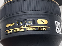 2x cameralens, nikon, af-s nikkor 58mm 1:1.4g - afbeelding 2 van  11