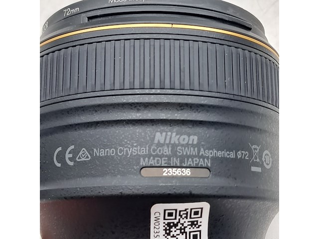2x cameralens, nikon, af-s nikkor 58mm 1:1.4g - afbeelding 7 van  11