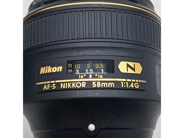 2x cameralens, nikon, af-s nikkor 58mm 1:1.4g - afbeelding 10 van  11
