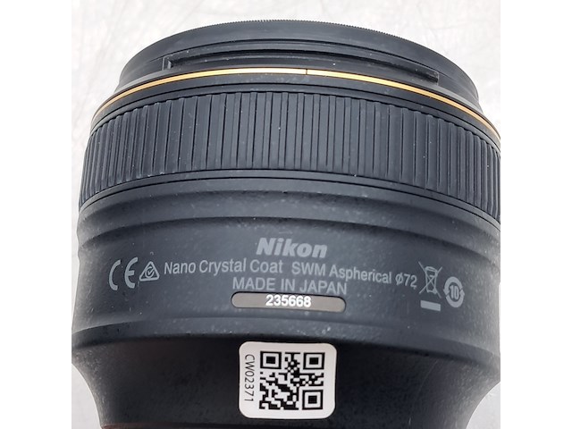 2x cameralens, nikon, af-s nikkor 58mm 1:1.4g - afbeelding 11 van  11