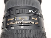 2x cameralens, nikon, af vr-nikkor 80-400mm 1:4.5-5.6d ed vr - afbeelding 7 van  12