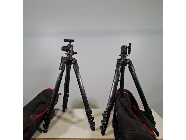 2x camerastatief, manfrotto, mt057c4 - afbeelding 1 van  16