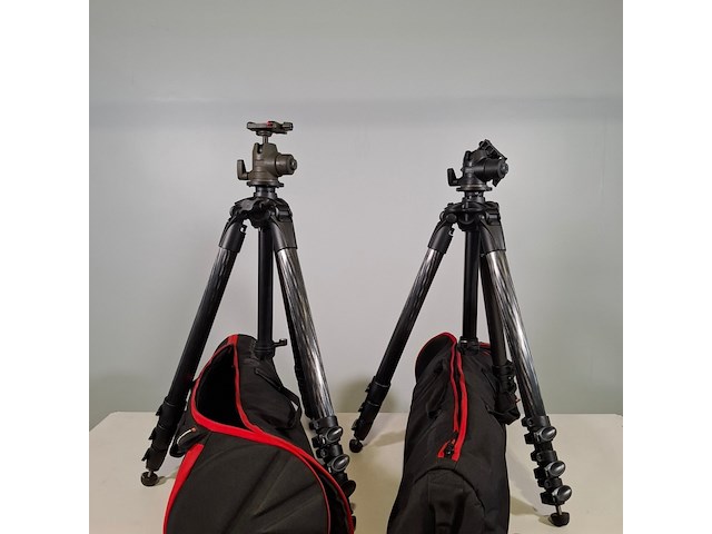 2x camerastatief, manfrotto, mt057c4 - afbeelding 1 van  18