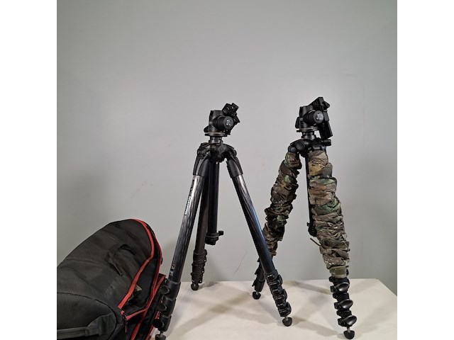 2x camerastatief, manfrotto, mt057c4 - afbeelding 1 van  10