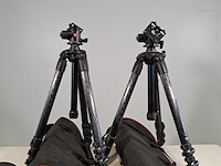2x camerastatief, manfrotto, mt057c4 - afbeelding 1 van  10