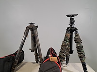 2x camerastatief, manfrotto, o.a. mt057c4 - afbeelding 1 van  9