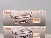 2x chafing dish, batscher, 1/1 gn