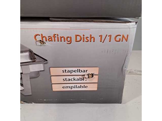 2x chafing dish, batscher, 1/1 gn - afbeelding 2 van  8