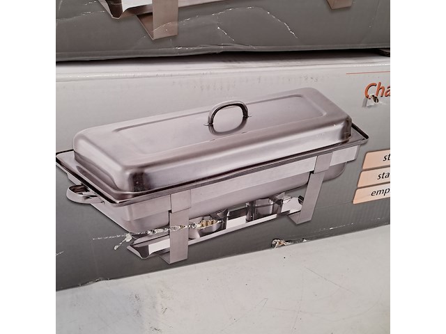 2x chafing dish, batscher, 1/1 gn - afbeelding 4 van  8