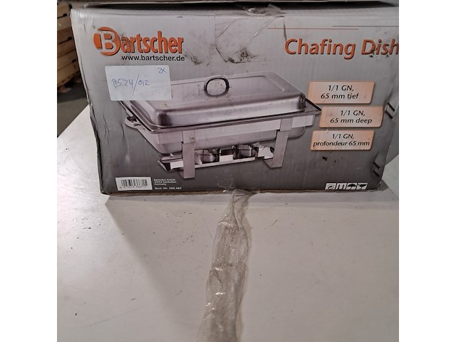 2x chafing dish, batscher, 1/1 gn - afbeelding 6 van  8