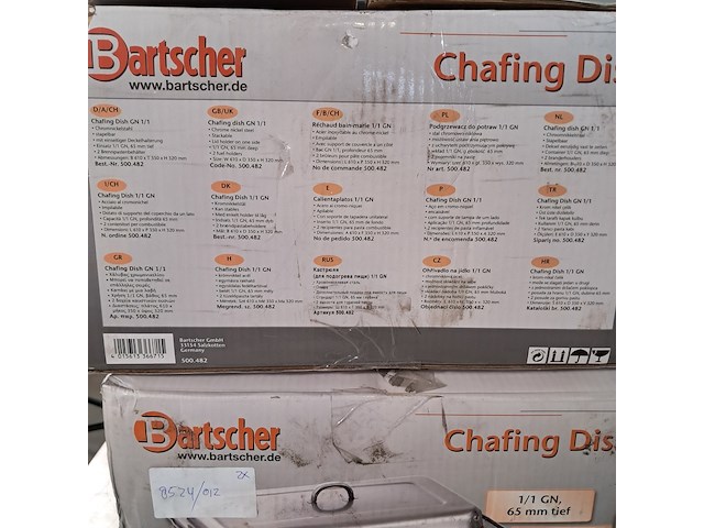 2x chafing dish, batscher, 1/1 gn - afbeelding 7 van  8