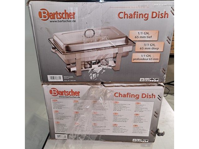 2x chafing dish, batscher, 1/1 gn - afbeelding 8 van  8