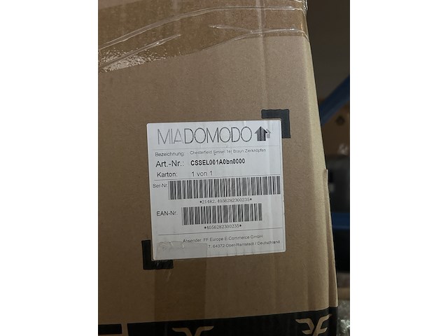 2x chesterfield stoel miadomodo, bruin - afbeelding 2 van  4