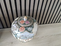 2x chinese vazen met deksel met keurmerk - afbeelding 3 van  5