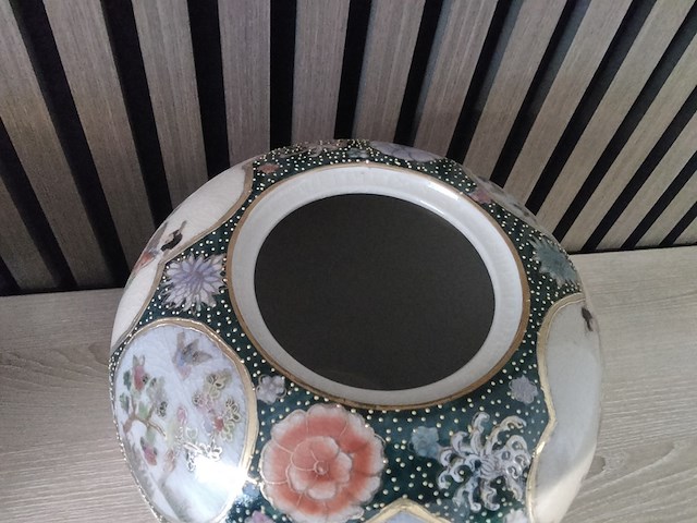 2x chinese vazen met deksel met keurmerk - afbeelding 4 van  5