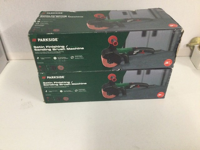 2x cilindrische schuurmachine met borstel parkside, pbsm, groen/zwart - afbeelding 2 van  4