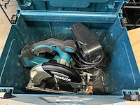 2x circkelzaag in koffer, 1x lader makita, dhs630zj - afbeelding 2 van  4