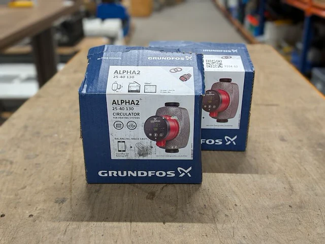 2x circulatiepomp, grundfos, alpha2 25-40 130 - afbeelding 1 van  5