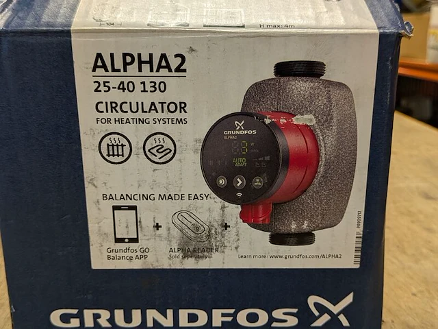 2x circulatiepomp, grundfos, alpha2 25-40 130 - afbeelding 5 van  5
