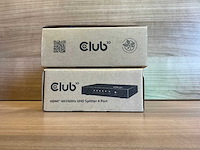 (2x) club (csv-1380) 3d hdmi™ 4k@60hz uhd splitter 4 ports - afbeelding 2 van  4