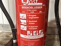 2x co₂-brandblusser en schuim brandblusser, ajax, co₂-blusser en schuimblusser, rood - afbeelding 3 van  3