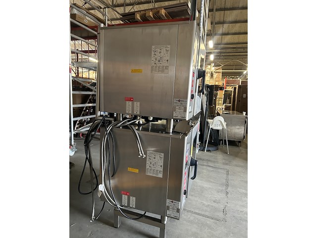 2x combi-oven steamer 6 x 1/1 gn elektrisch met 1x onderstel, convotherm - afbeelding 2 van  14