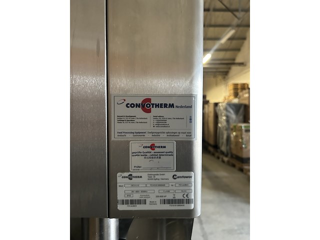 2x combi-oven steamer 6 x 1/1 gn elektrisch met 1x onderstel, convotherm - afbeelding 3 van  14
