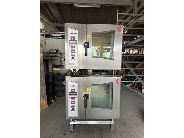 2x combi-oven steamer 6 x 1/1 gn elektrisch met 1x onderstel, convotherm - afbeelding 1 van  14