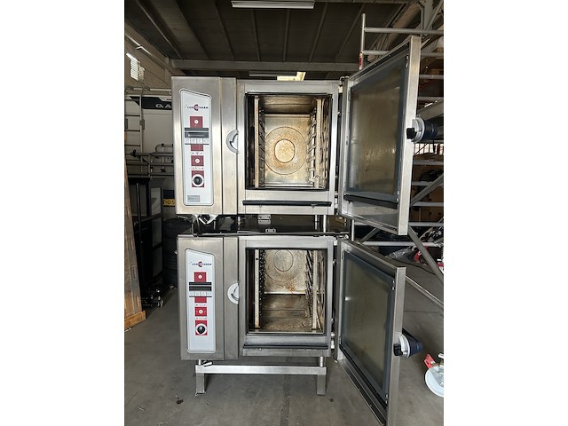 2x combi-oven steamer 6 x 1/1 gn elektrisch met 1x onderstel, convotherm - afbeelding 7 van  14