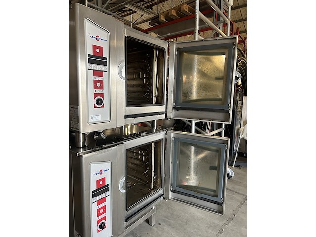 2x combi-oven steamer 6 x 1/1 gn elektrisch met 1x onderstel, convotherm - afbeelding 11 van  14