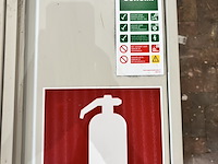 2x complete brandveiligheidskast met brandslanghaspel en schuimblusser, ajac chubb - afbeelding 2 van  9