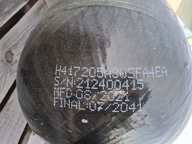 2x composiet gecomprimeerde waterstofcilinder worthington industries - afbeelding 7 van  10