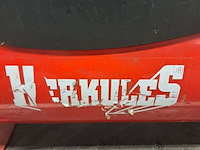 2x compressor en 2x accuboormachine, herkules en dewalt, 200/10/24 air compressor, dc740, rood - afbeelding 3 van  19