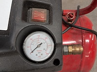 2x compressor en 2x accuboormachine, herkules en dewalt, 200/10/24 air compressor, dc740, rood - afbeelding 4 van  19