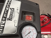 2x compressor en 2x accuboormachine, herkules en dewalt, 200/10/24 air compressor, dc740, rood - afbeelding 16 van  19