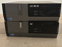 2x computer, dell, optiplex 3020 intel i5 processor / 8 gb / 500gb, zwart